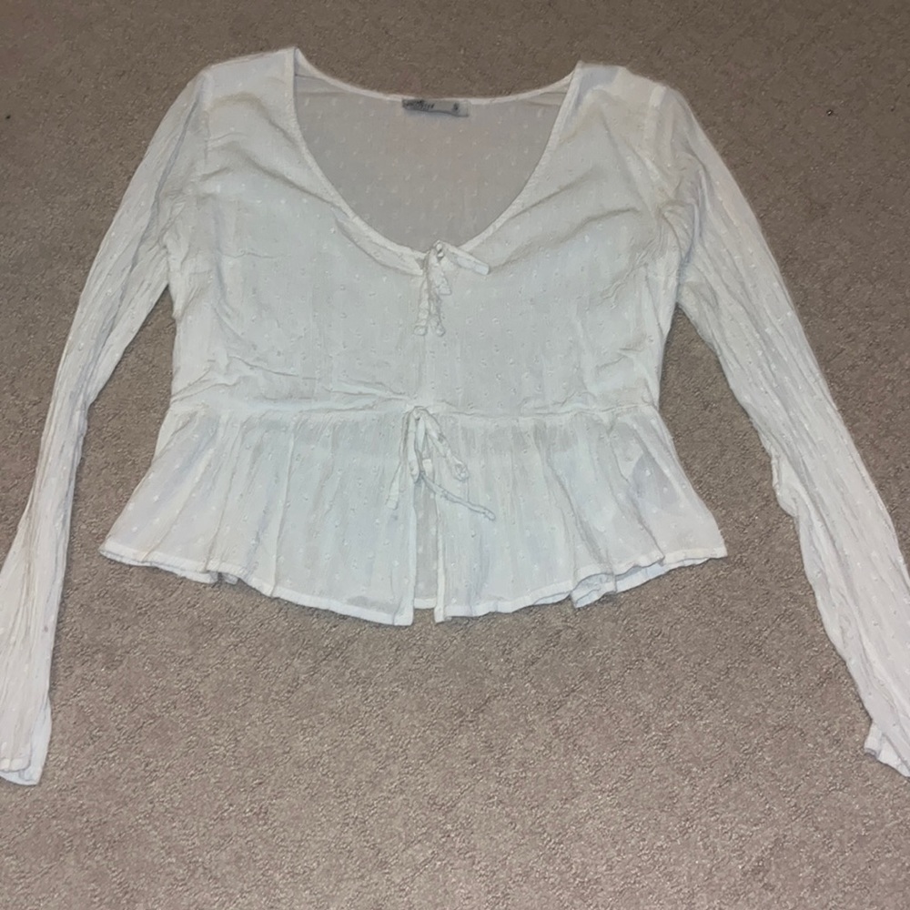 White tie blouse